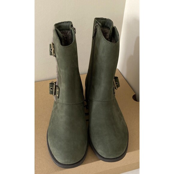 New UGG Women Niels III Boot Fashion boots Size 6 Green Suede - Picture 2 of 9